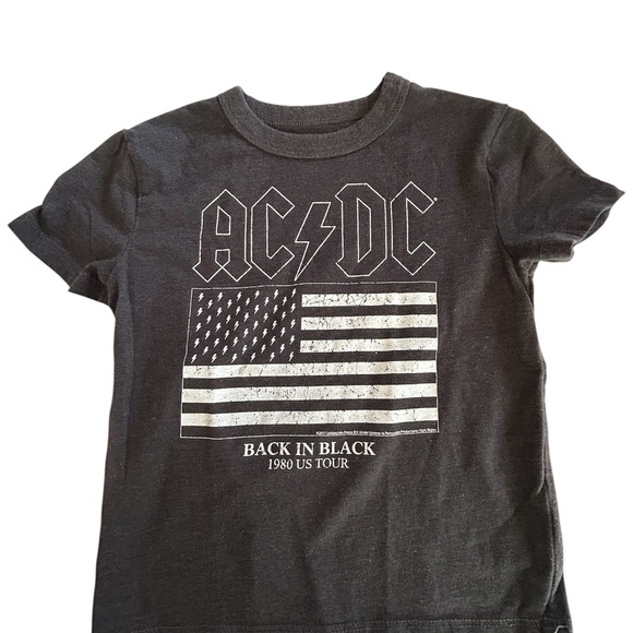 AC/DC Other - AC/DC Kids Charcoal Flag Graphic Tee